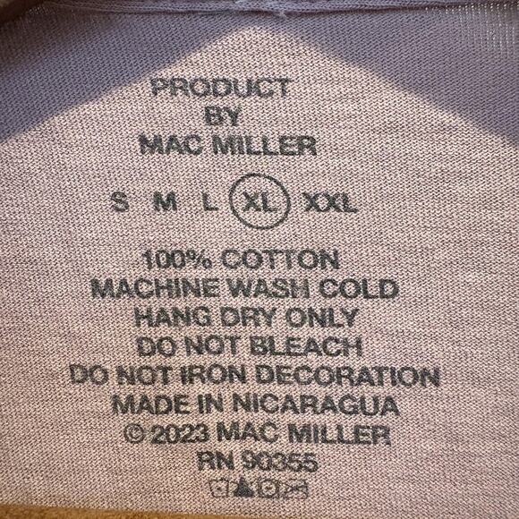 Mac Miller Shirt Mens XL Mauve So Much Of This World Is Above Us Graphic Hip Hop - Picture 3 of 10